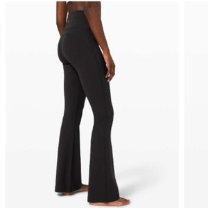 lululemon Groove Pant Flare Super High-Rise *Nulu Black Size 4 like new!!